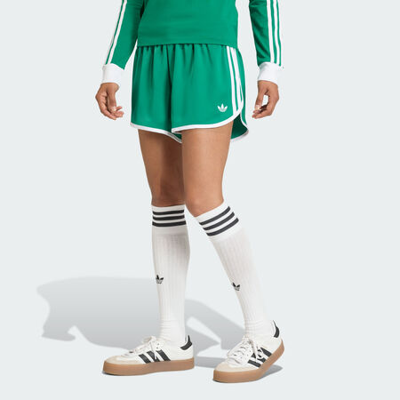 3 STRIPES SPRINTER SHORTS : Bold Green / White