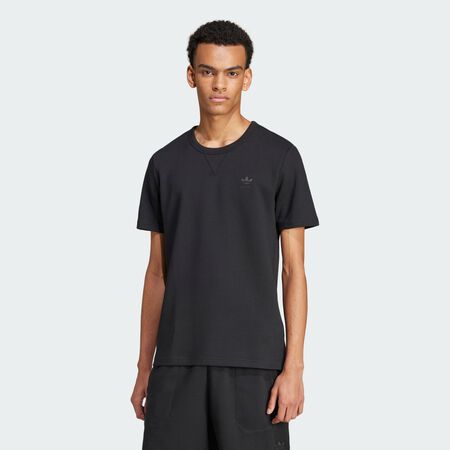 ADIDAS ORIGINALS T-shirt gaufré Trèfle Essentials Black HOMME