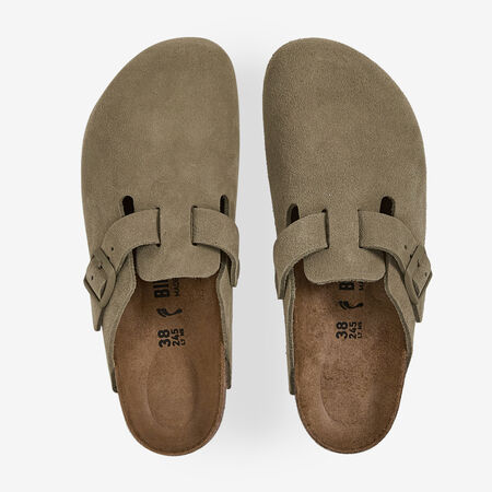BIRKENSTOCK boston BOSTON SUEDE FADED KHAKI KHAKI WOMEN