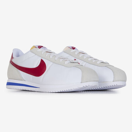 NIKE cortez CORTEZ NYLON OG BLANC/ROUGE HOMME