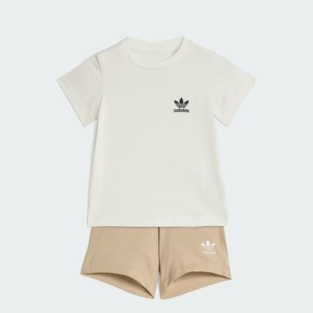 ADIDAS ORIGINALS Shorts Tee Set Kids Stone Khaki TODDLERS
