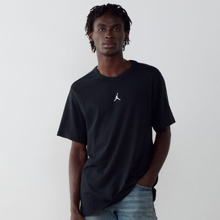 JORDAN TEE SHIRT CENTERED LOGO BLACK/WHITE MEN
