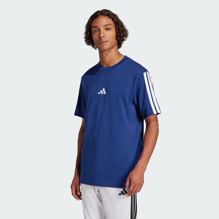 ADIDAS ORIGINALS T-shirt jersey 3 bandes Essentials Dark Blue / White HOMME
