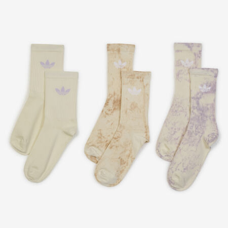 ADIDAS ORIGINALS CHAUSSETTES X3 CREW TIE DYE BEIGE UNISEX