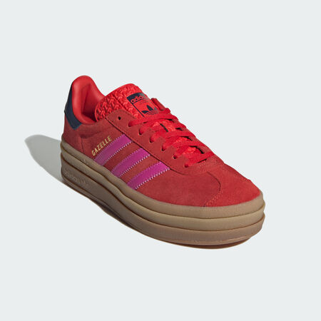 ADIDAS ORIGINALS gazelle Gazelle Bold Shoes Red / Semi Lucid Fuchsia / Night Indigo WOMEN