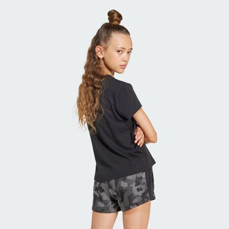 ADIDAS SPORTSWEAR T-shirt Flower Seasonal Essentials Enfants Black / Multicolor JUNIOR