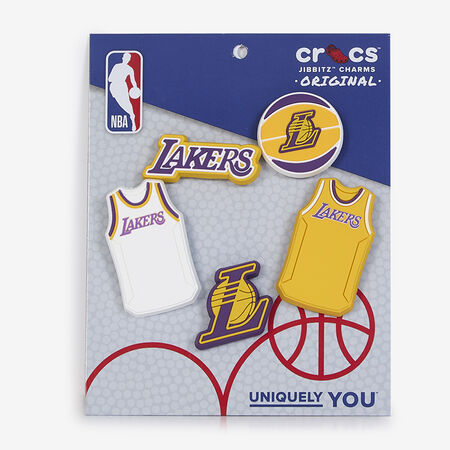 CROCS JIBBITZ NBA LOS ANGELES LAKERS 5PC MULTICOLOURED UNISEX