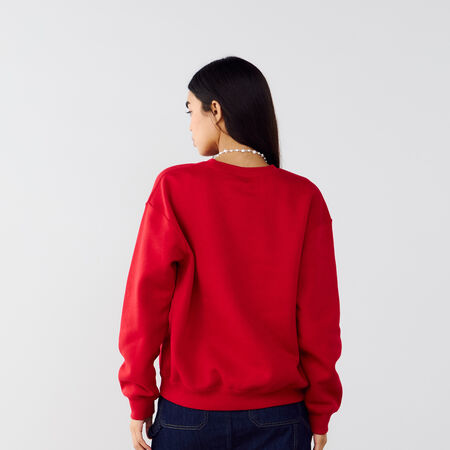 JORDAN SWEAT CREW BROOKLYN ROUGE/BLANC FEMME