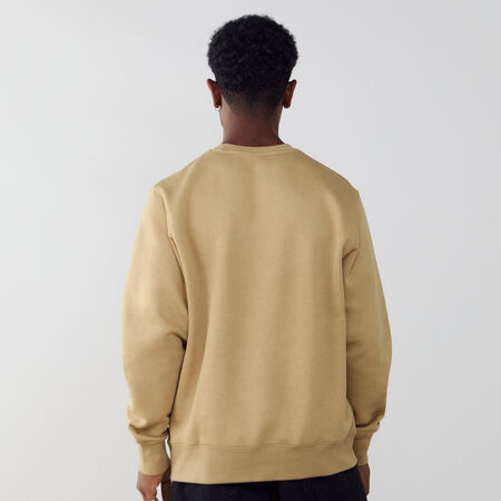 NIKE SWEAT CREW CLUB BEIGE/WHITE MEN