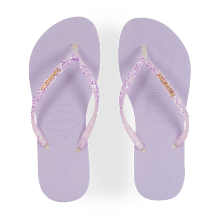HAVAIANAS SLIM GLITTER FLOURISH VIOLET FEMME