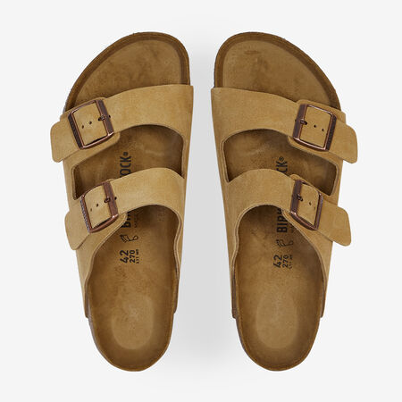BIRKENSTOCK arizona ARIZONA SUEDE LATTE CREAM BEIGE/BLACK MEN