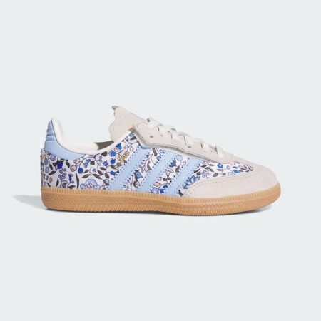 ADIDAS ORIGINALS Chaussure lacets élastiques Samba OG x Liberty London Comfort Closure Enfants Blue / Off White / Gum BÉBÉ