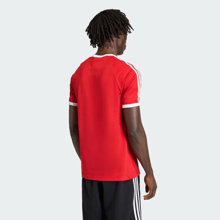 ADIDAS ORIGINALS 3-STRIPES SLIM RINGER TEE Better Scarlet MEN