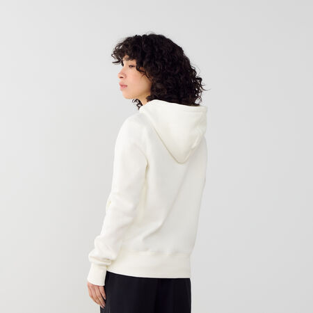 NIKE HOODIE CLUB CENTERED LOGO ECRU/NOIR FEMME