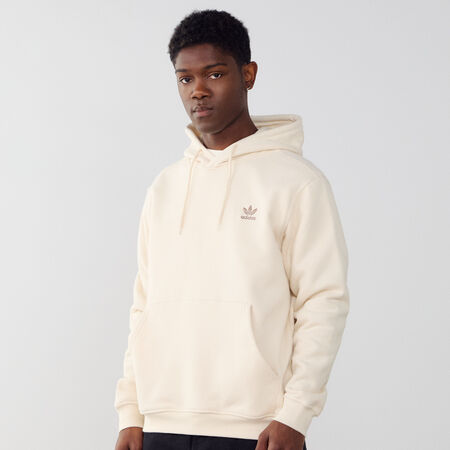 HOODIE ESSENTIAL TREFOIL : BEIGE/BLACK
