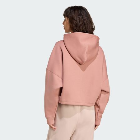 ADIDAS ORIGINALS Sweat-shirt à capuche Off Placed 3-Stripes Warm Clay FEMME
