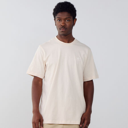 ADIDAS ORIGINALS TEE SHIRT ESSENTIAL BEIGE/WHITE MEN