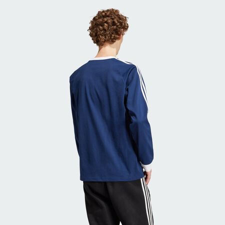 ADIDAS ORIGINALS T-shirt manches longues 3 bandes Adicolor Classics Night Indigo HOMME