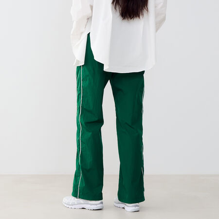 NIKE PANT WIDE LEG WVN GREEN/WHITE WOMEN