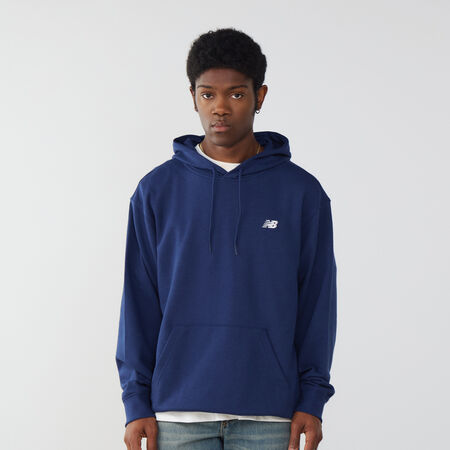 HOODIE SMALL LOGO : MARINE/BLANC