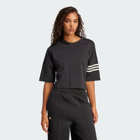 ADIDAS ORIGINALS T-shirt Neuclassics Black / Cream White FEMME