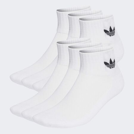ADIDAS ORIGINALS Socquettes Mid (6 paires) White MIXTE