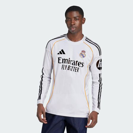 ADIDAS PERFORMANCE Real Madrid 25/26 Long Sleeve Home Jersey White MEN