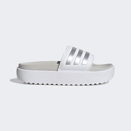 ADIDAS SPORTSWEAR Adilette Platform Slides Cloud White / Zero Metalic / Grey One WOMEN