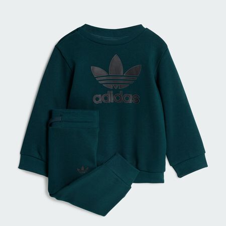 ADIDAS ORIGINALS Ensemble Trefoil Crew Enfants Aurora Ivy / Black CADET