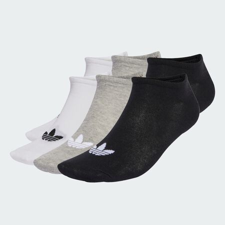 ADIDAS ORIGINALS Socquettes fines (6 paires) White / Medium Grey Heather / Black MIXTE