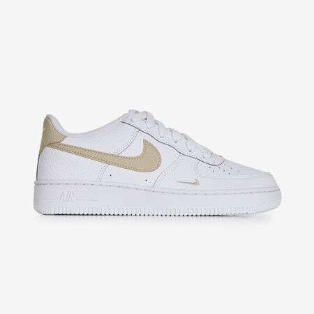 AIR FORCE 1 LOW MINI SWOOSH : WHITE/BEIGE