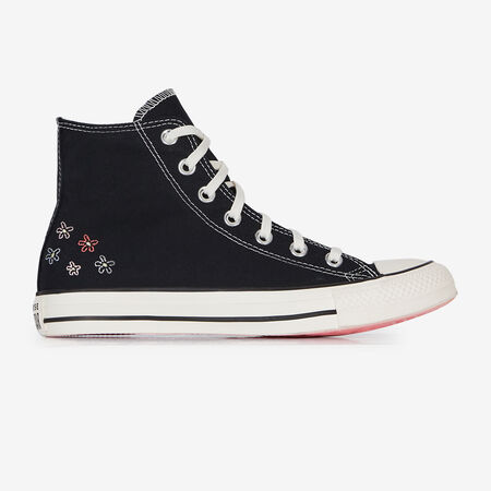 CHUCK TAYLOR ALL STAR HI LITLE FLORAL : NOIR