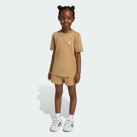 ADIDAS ORIGINALS Ensemble t-shirt et short enfants Cardboard CADET