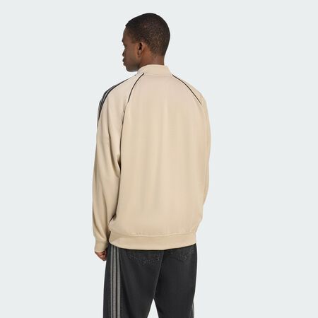 ADIDAS ORIGINALS SST ADICOLOR CLASSICS LOOSE TRACK TOP Stone Khaki / Black MEN