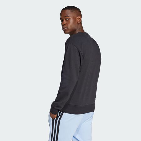 ADIDAS SPORTSWEAR Sweat-shirt grand logo French Terry Essentials Black / White HOMME