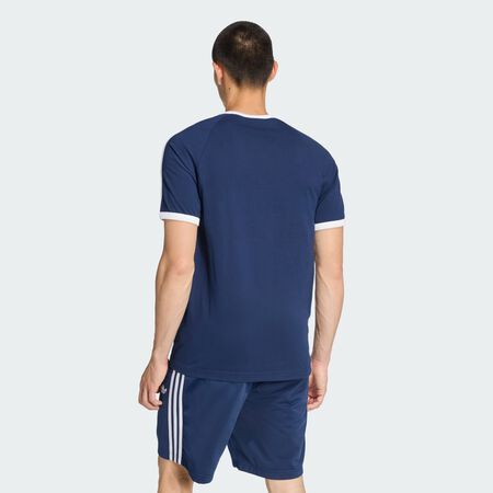 ADIDAS ORIGINALS 3-STRIPES SLIM RINGER TEE Night Indigo MEN