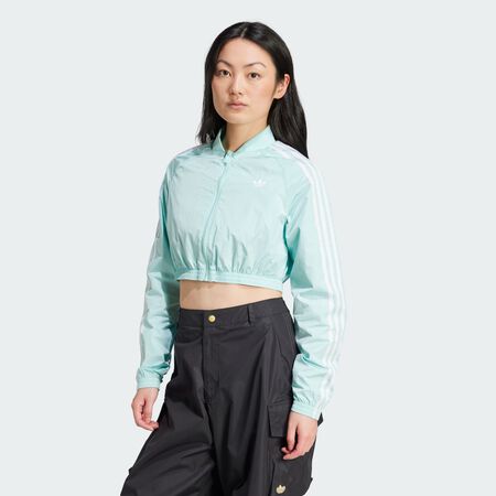 ADIDAS ORIGINALS Veste de survêtement courte Adicolor Teamgeist Semi Flash Aqua FEMME