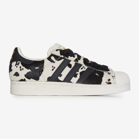ADIDAS ORIGINALS superstar SUPERSTAR II PONY HAIR COW BLANC/MARRON FEMME