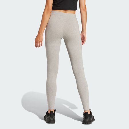 ADIDAS SPORTSWEAR Legging coton Essentials Linear Medium Grey Heather / Black FEMME