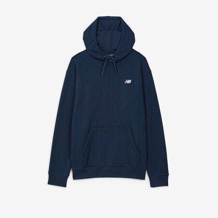 HOODIE SMALL LOGO : MARINE/BLANC