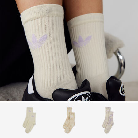 ADIDAS ORIGINALS CHAUSSETTES X3 CREW TIE DYE BEIGE UNISEX