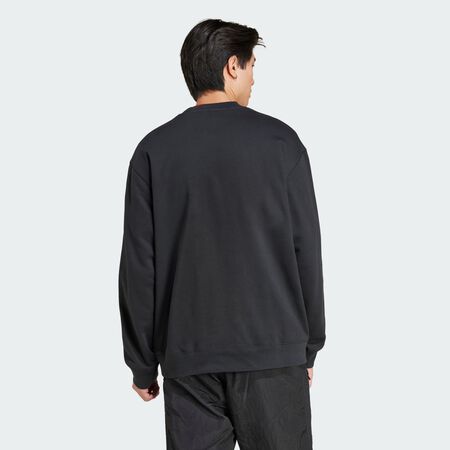 ADIDAS ORIGINALS Premium Essentials Crew Sweatshirt Black MEN
