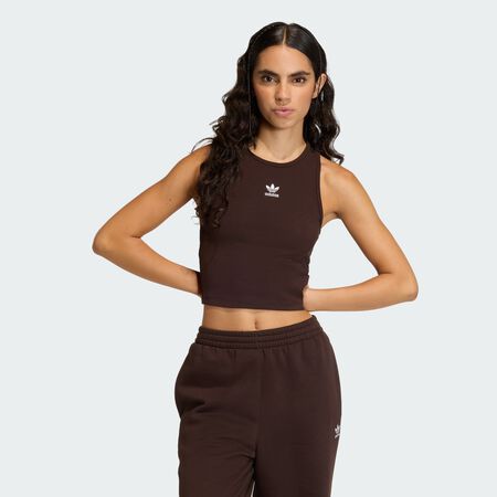 Essentials Ribbed Tank Top : Aurora Coffee