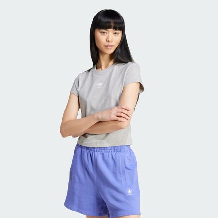 ADIDAS ORIGINALS T-shirt slim Essentials Medium Grey Heather FEMME