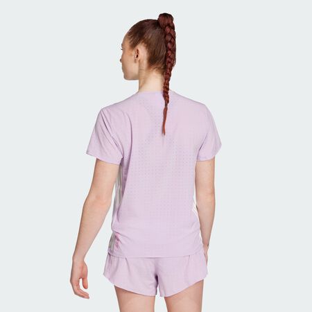 ADIDAS PERFORMANCE Adizero Running Tee Powder Plum WOMEN