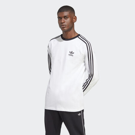 ADIDAS ORIGINALS T-shirt manches longues 3 bandes Adicolor Classics White HOMME