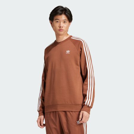 ADIDAS ORIGINALS Sweat-shirt ras du cou 3 bandes Adicolor Classics Preloved Brown HOMME