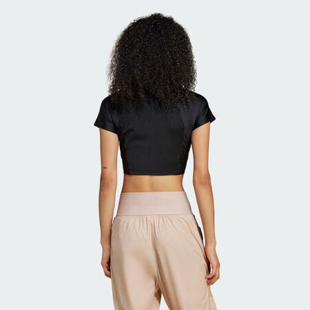 ADIDAS ORIGINALS Crop top zippé Black FEMME