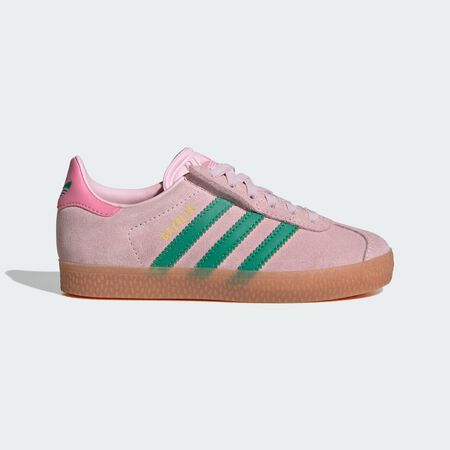 ADIDAS ORIGINALS Chaussure lacets élastiques Gazelle Comfort Closure Enfants Clear Pink / Court Green / Bliss Pink BÉBÉ