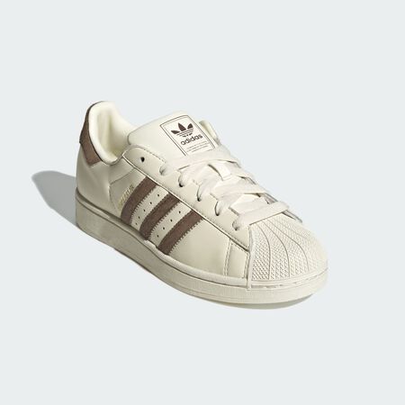 ADIDAS ORIGINALS superstar SUPERSTAR PONY HAIR BLANC/MARRON FEMME